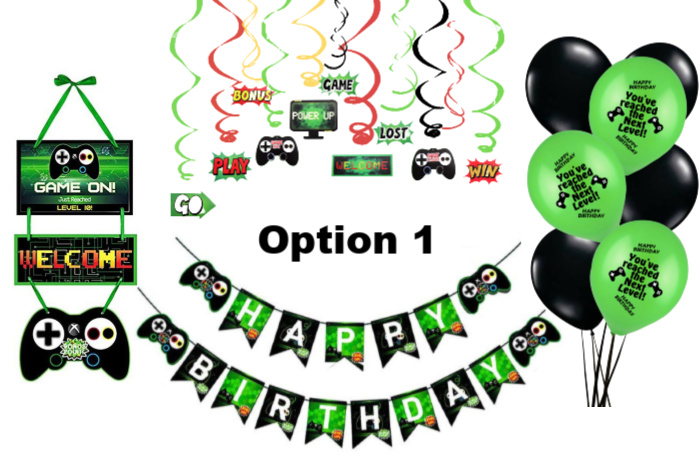 gaming party balloons