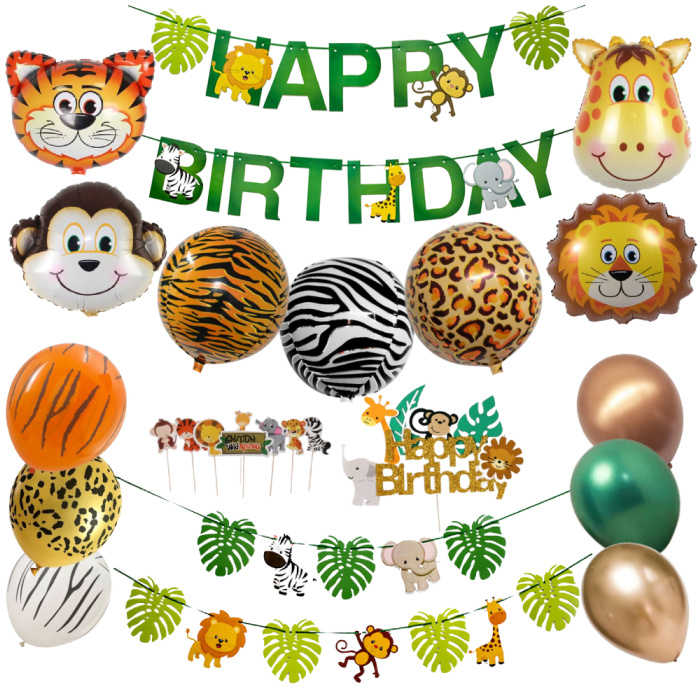 jungle party balloons